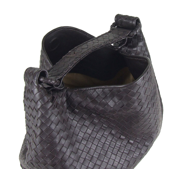 Bottega Veneta Woven Leather Top Handle Small Shoulder Bag 8001s brown - Click Image to Close